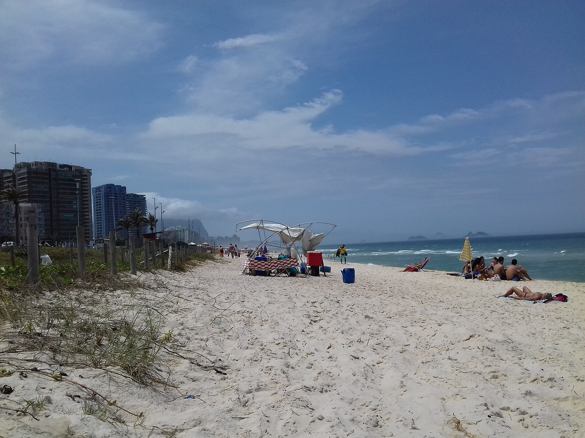 Praia da Barra da Tijuca vista do alto, Rio de Janeiro